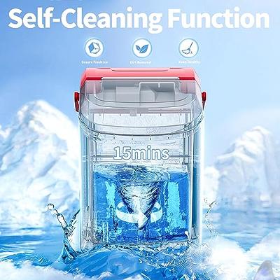 Antarctic Star Nugget Ice Maker Countertop with Soft Chewable Pellet Ice,  34Lbs/24H,Pebble Portable Ice Machine with Automatic Self-Cleaning