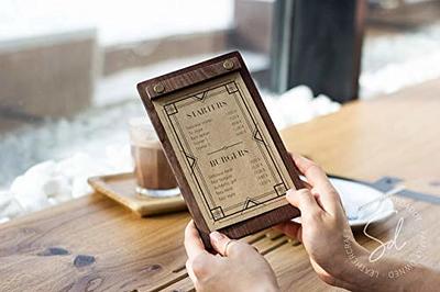 Small Ash Wood Clipboard / Restaurant Menu Board / Solid Wood