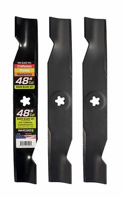 3 Blade Set for Many 48 in. Cut Craftsman, Husqvarna, Poulan Mowers  Replaces OEM # 539-113425 - Yahoo Shopping