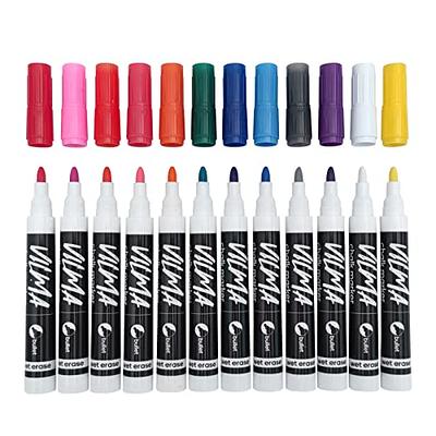 Liquid Chalk Markers for Chalkboard Wet Erase Metallic Colors Pens