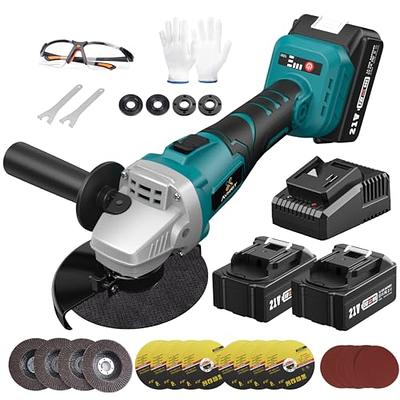 21V Cordless Angle Grinder, 4-1/2'' Power Angle Grinder Tools with