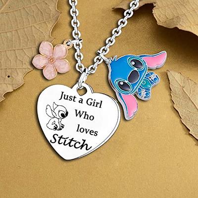 Ohana Necklace Cute Stitch Necklace Gifts for Daughter Niece Girls Stitch  Gift Inspired Stitch Birthday Gifts Ohana Jewelry Gifts for Girls Stitch