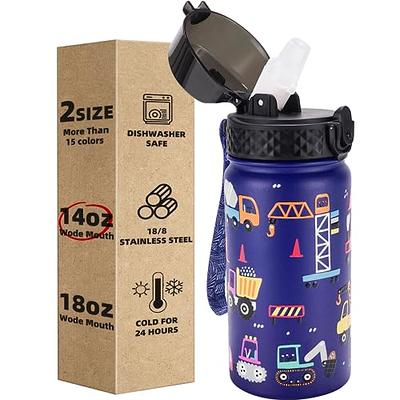 YOYTOO Kids Water Bottle with Straw for School Kids Girls Boys