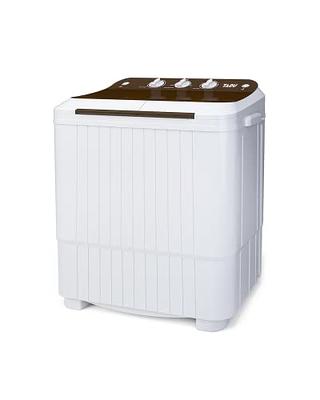 Auertech Portable Washing Machine 20lbs Mini Twin Tub Compact Semi