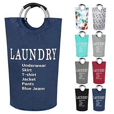 Large Laundry Basket Laundry Hamper Bag Washing Bin Clothes Bag Collapsible  Tall With Handles Waterproof Travel Bathroom College Essentials Storage For  College Dorm, Family - Temu