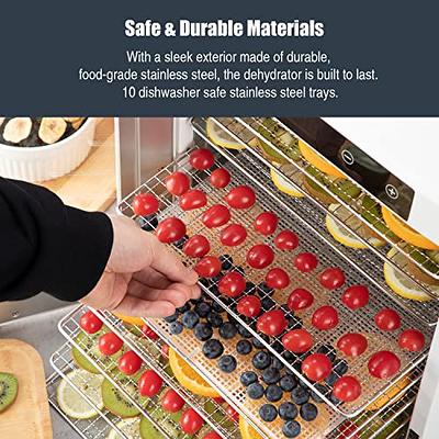 Nutrichef 900-watt Electric Countertop Food Dehydrator - Premium