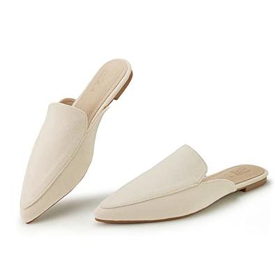 Dream Pairs Women Comfort Mule Shoes Round Toe Soft Slip On Slide Loafer  Shoes