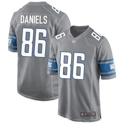 Men's Detroit Lions Nike Blue Throwback Custom Game Jersey