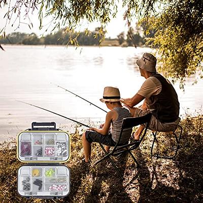  2PCS Tackle Box - 12 Compartment Waterproof Portable Tackle  Box Organizer With Storing Tackle Set Plastic Storage - Fishing Tackle Box,  Mini Tackle Box For Hook, Trout, Jewelry, Bead, Earring