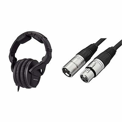 Basics RCA Audio Cable for Stereo Speaker or Subwoofer with  Gold-Plated Plugs, 35 Foot, Black