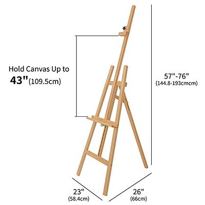 BIJIAMEI Art Painting Easel Stand of Max Height 76'', Hold Canvas up to  43'', Wooden Easel for Painting Canvas, Artist Tripod Wood Painting Easel  for Adults and Artists, Natural - Yahoo Shopping