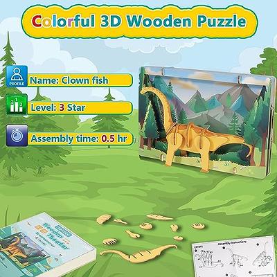 Pikatoyz Toddler Puzzles Ages 1-3. Ideal Montessori Toys for Gifts.  Dinosaurs Wooden Puzzles for Kids. Travel Wooden Toys for 1 2 3 Year Old.  Learning