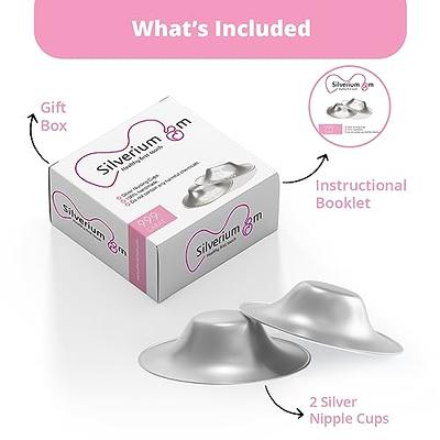 Boboduck Nipple Shields for Nursing Newborn - 925 Silver Nursing cups  Soothe Your Nursing Nipple, Newborn Essentials Must Haves
