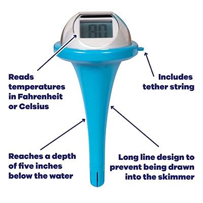 GAME Floating Digital Pool Thermometer with LCD Screen, reads