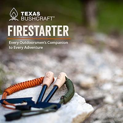 Texas Bushcraft Fire Starter - 3/8 Thick Ferro Rod with Striker and  Paracord Wrist Lanyard – Waterproof Flint Fire Steel Survival Lighter for  Your Camping, Hiking and Backpacking Gear - Yahoo Shopping