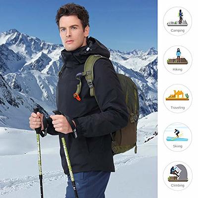 Skieer Men's Mountain Waterproof Ski Jacket Winter Rain Jacket