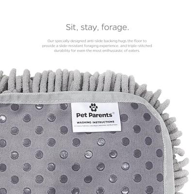PET PARENTS Forager Slow Feeder Cat & Dog Snuffle Mat & Feeding
