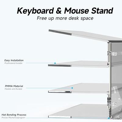 Acrylic Keyboard Mouse Storage Rack,Yikola 3-Tier Keyboard Display  Stand,Acrylic Frame Holder Stand, Gaming Keyboard Plate Holder Keyboard  Mouse Desktop Organizer-Black&Clear - Yahoo Shopping