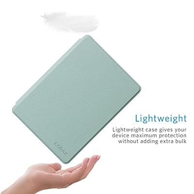 Kindle Paperwhite Essentials Bundle including Kindle Paperwhite (16 GB) -  Denim, Leather Cover - Agave Green, and Power Adapter