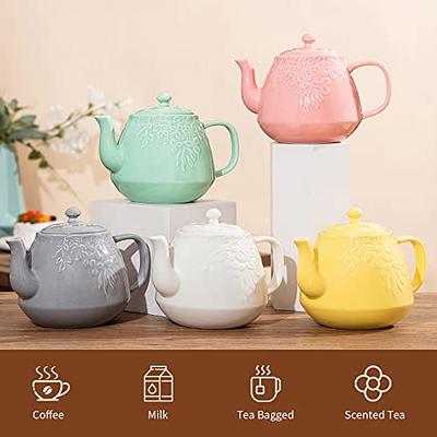 Ceramic Tea Pot with Infusers for Loose Tea -14 ounces Pink Rabbit Design teapot  set pink teapot (Pink teapot 1) - Yahoo Shopping