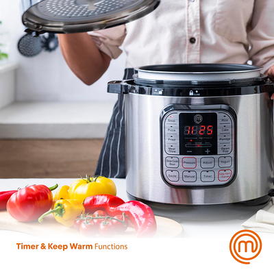 $79.99 - MasterChef 13-in-1 Non-stick Pot Pressure Cooker - 6 QT