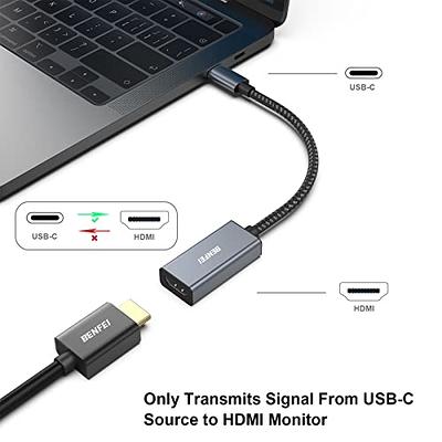 BENFEI USB Type-C to HDMI Adapter [Thunderbolt 3/4 Compatible] with iPhone  15 Pro/Max, MacBook Pro/Air 2023, iPad Pro, iMac, S23, XPS 17, Surface Book