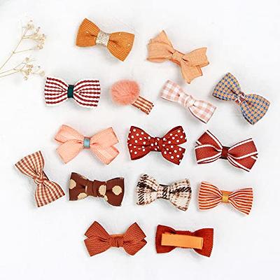 Oaoleer 30 Colors 4 Inch Hair Bows Clips Grosgrain Ribbon Bows Hair  Alligator Clips Hair Barrettes Hair Accessories for Girls Toddler Infants  Kids