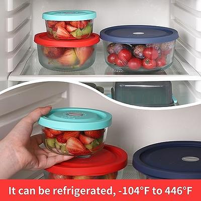 Replacement Lids for Pyrex 7201-PC 4 Cup, Silicone Round Storage