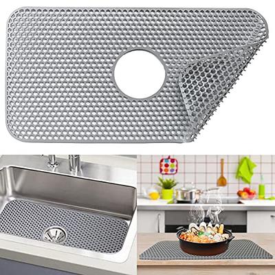 Sink Silicone Mat Protector Kitchen - JOOKKI 28.6''X 14.5''Sink