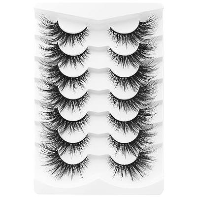 Losha Lashes Natural Look Manga Lashes with Clear Band Wispy False