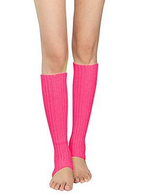 Leg Warmers for Women 80s Fashion costumes Ribbed Knit Knee High