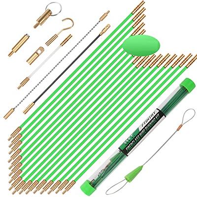 Electrical Fish Cable Wire Puller: 22.5 FT Fiberglass Wire Running Kit -  Electrical Cable Pulling Fish Tape Kit - Wire Pulling Glow Rods Cable Snake  