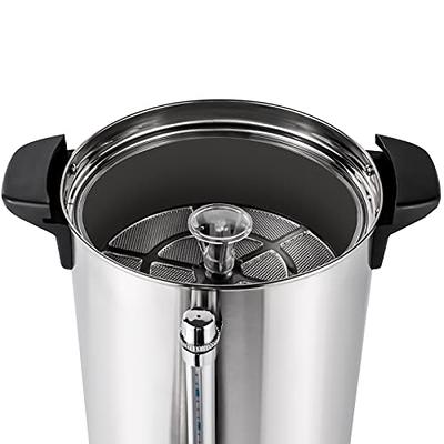 MegaChef 30 Cup Stainless Steel Coffee Urn in Silver