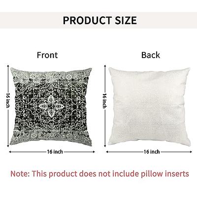 ZWJD Pillow Covers 20x20 Set of 2 Beige Throw Pillow Covers with Fringe  Chic Cotton Decorative Pillows Square Cushion Covers for Sofa Couch Bed  Living