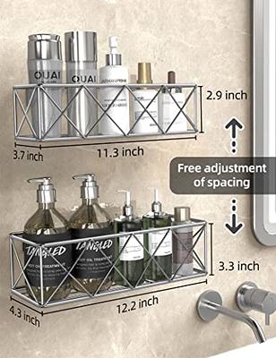HOORITO Shower Caddy,Strong Adhesive Shower Organizer Shelf with  Hooks,Waterproof Bathroom Shower Racks,No Drilling Wall Mounted Shower  Shelves for Bathroom, Dorm and Kitchen (White-4Pack) - Yahoo Shopping