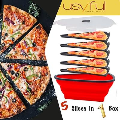 Pizza Storage Container,Pizza Container collapsible,Pizza keeper,Pizza  Silicone Container with 5 Microwavable Serving Trays, Dishwasher safe -  Yahoo Shopping