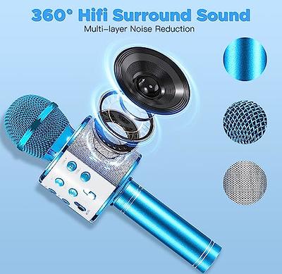 KONNAO Karaoke Microphone for Kids, 5-in-1 Wireless Handheld Kareoke Mic  Speaker for Singing, Karaoke Machine for Adult with 2 Independent Package,  DIY Stickers, Gifts for Birthday Party - Yahoo Shopping