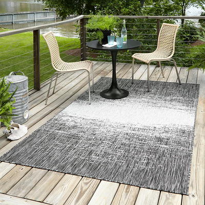 ClimaTex Indoor/Outdoor Black 27 in. x 120 in. Rubber Runner Rug