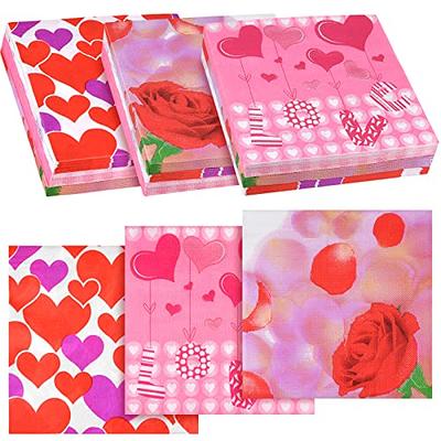 ASTARON 60 pieces Valentine's Day Napkins 13× 13, Disposable Paper  Cocktail Napkins for Valentine Party Supplies, 3 Designs Valentines Day  Themed Napkins - Yahoo Shopping