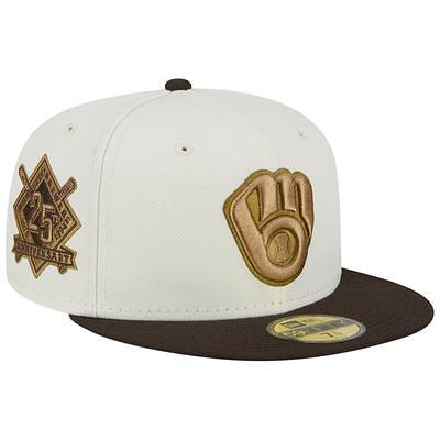 Men's New Era White Milwaukee Brewers 50th Anniversary Side Patch 59FIFTY  Fitted Hat - Yahoo Shopping