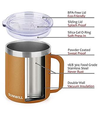 ulwae Insulated Coffee Mug with Ceramic Coating, 18oz Travel Mug