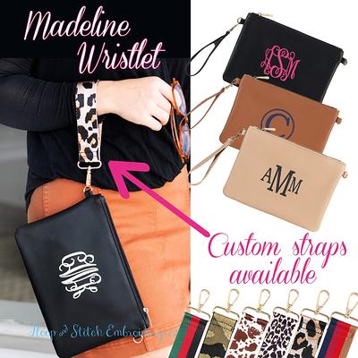  Monogrammed Clutch Bags For Women, Personalized Gift