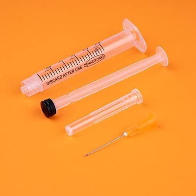 1ml Syringe With Needle-25g 1 Inch Needle, Disposable Individual  Package-pack Of 100 Sealed Sterile