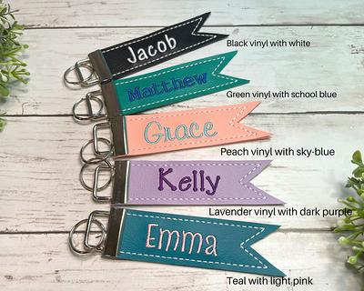 Personalized Tags, Diaper Bag Keychain, Booksack Tag, Backpack Label,  Leather Keychain, Personalized Name for Bags, Luggage Tag,stroller Tag 