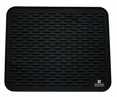 Silicone Dish Drying Mat - Flexible Rubber Dish Draining Mat, Heat  Resistant Silicone, Counter Top Mat, Sink Mat