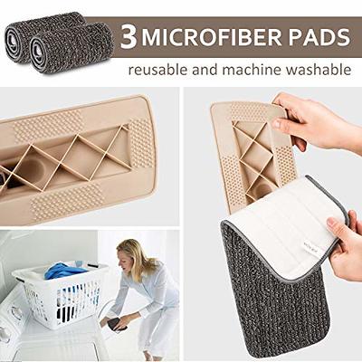 Spray Mops for Floor Cleaning, Microfiber Spray Cleaning Mop Kit with 3  Reusable Washable Pads 700ML Refillable Bottle and Scrubber Flat Mop with  360