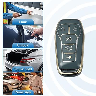 5 Botton Tpu Car Key Case Cover for 2016 Lincoln MKZ MKC Mkx 2015