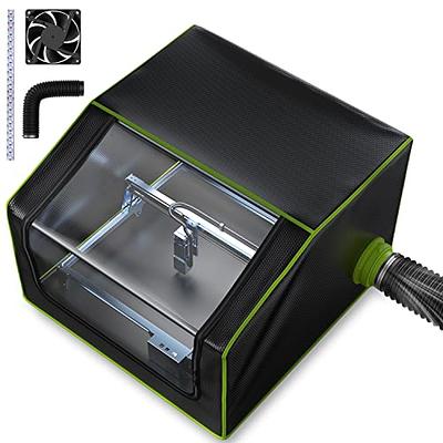 ATEZR AS Laser Enclosure for Laser Engraver with Pipe and Exhaust Fan,  29.92x28.74x15.75 Inch Foldable Flame Retardant Laser Engraving Machine