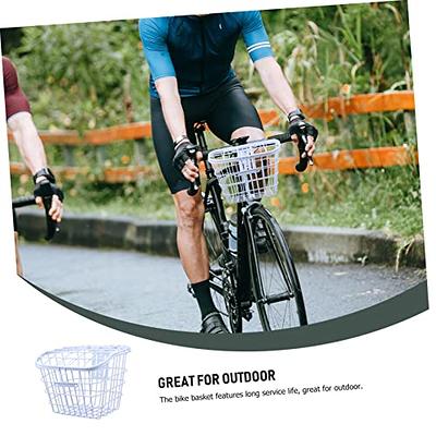 BESPORTBLE 1pc Basket Container with Lid Bicycles for Adults Electric Bike  for Front Bike Cycling Parts Bike Pet Basket Iron Bike Food Basket Electric Bike  Basket Front Storage Basket - Yahoo Shopping
