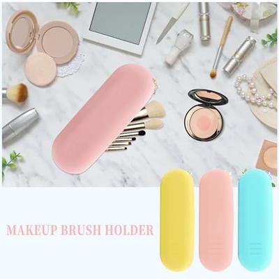 duludulu Silicone Makeup Brush Holder, Travel Makeup Brush Holder With  Upgrade Anti-Fall Out Zipper Closure Soft Large Silicone Makeup Organizer  For Daily, Work Or Gift (Gentle Pink) - Yahoo Shopping